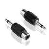 euroharry 5pcs 3.5mm (1/8") Male to Mono RCA Female Adapter