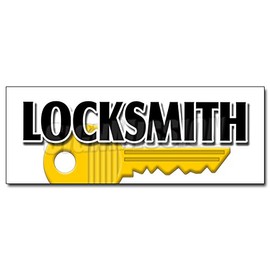 12" Locksmith Decal Sticker Keys Made Service Locked Out Mobile Security