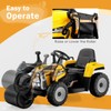 Costzon Ride on Car, 12V Road Roller with Remote Control,