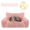 Cute Cat Couch Bed for Indoor Cats, Fluffy Cat Sofa