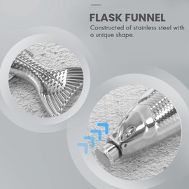 Moovul 1Pc Fish-Shape Hip Flask 5Oz Bottle Pocket Flask Steel Party Drinkware for Outdoor