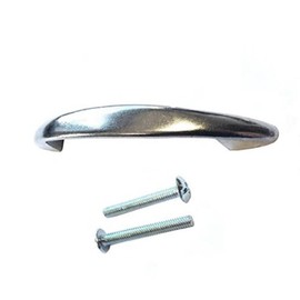 Merriway BH02240 Back Fix D Handle with Bolts, 100mm (4 inch) -Chrome Plated
