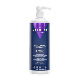 VALQUER Shampoo Ácido Hialurónico Zero | Hidrata y Repara el Cabello Seco y Dañado | Revitaliza y Protege con Keratina y Aloe Vera | Para Todo tipo de pelo | 1 L