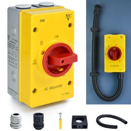 63Amp Switch AC690V 2 Positions Waterproof IP66 Isolation On Off Changeover Switch Universal Rotary Cam Selector Switch 4 Pole