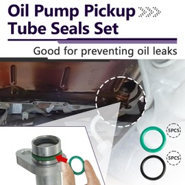 10 PCS M29517 Oil Pump Pickup Tube Seals Compatible with LS Engines 4.8, 5.3, 5.7, 6.0, 6.2,LS1, Premium Rubber 12584922 Oil Pump O Ring, Oil Pickup Tube Ring Replacement for LS to Prevent Oil Leakage