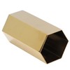 Pen Holder Hex Stainless Steel Gold Electroplating Durable Glossy Corrosion