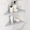 Neodrain 10 Inch Brushed Shower Shelves Corner Shelf for Tile
