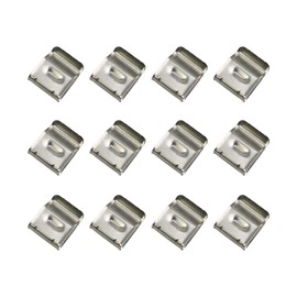 LJFEA Solar Panel Cable Clips, Photovoltaic Cable Clips, Stainless Steel Pendant Wire Clamps for Electrical Cable Management, Pack of 12