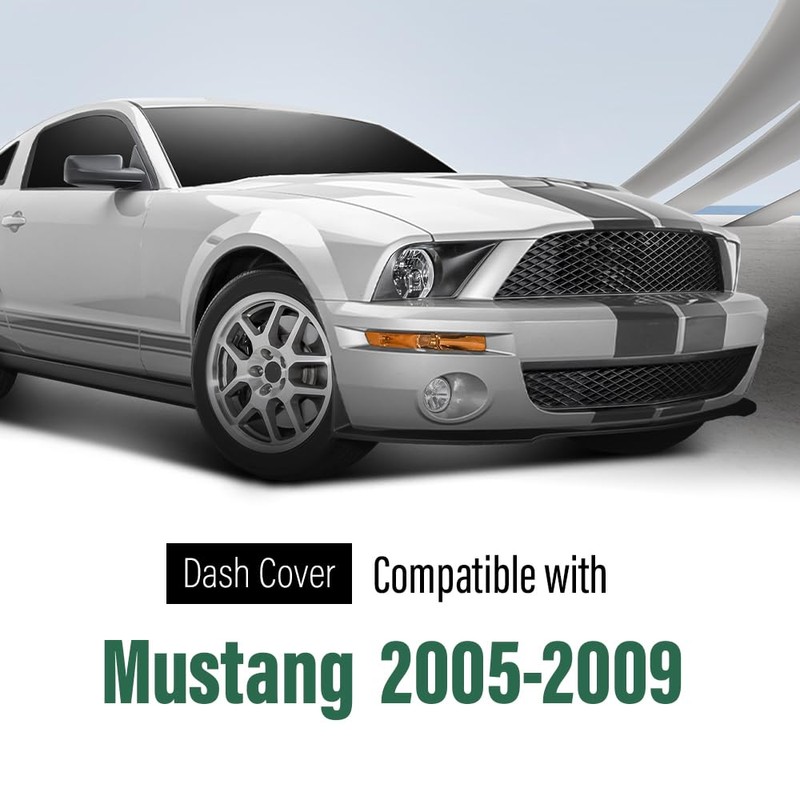 LQI Dashboard Dash Cover Compatible with Ford Mustang Base Model
