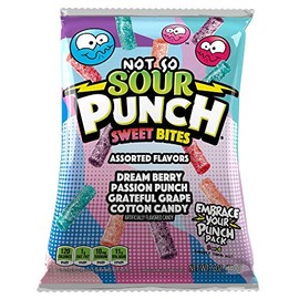 Sour Punch Sweet Bites Assorted Flavors Cotton Candy, 5 Ounce -- 12 per case.
