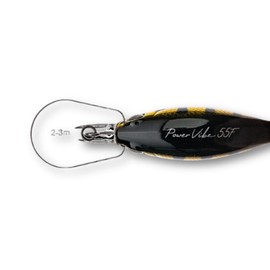 LMAB Crankbait 5.5 cm Power Vibe 55F - 3 Running Depths, Floating - Wobbler Bass, Crankbait Wobbler, Artificial Bait Fishing, Perch Wobbler, Spin Fishing Bait (Real Perch, MR | Running Depth 2-3 m |