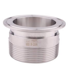 DERNORD 3'' Tri clamp Adapter to 3 inch MNPT Thread Ferrule Sanitary Pipe Fitting