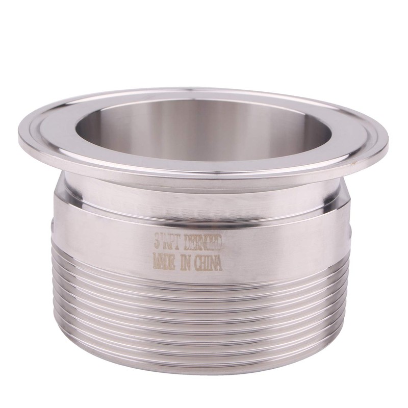 DERNORD 3'' Tri clamp Adapter to 3 inch MNPT Thread