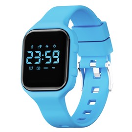 GOLDEN HOUR Kids Digital Sport Watches with Fitness Tracker, Alarm Clock, Stopwatch, No App Waterproof Birthday Gifts for Girls and Boys Ages 4-12 in Blue