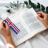 Flag of Iceland Print Wooden Bookmark Wood with Tassel for