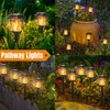 Dynaming 6 Pack Solar Flame Torch Lights Outdoor, Halloween Dual