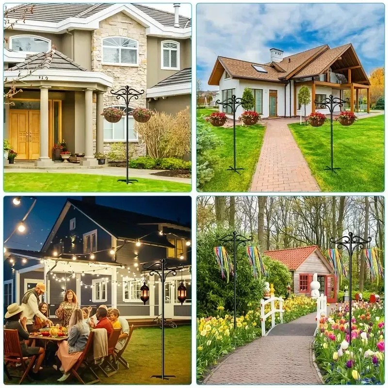 Bird Heavy Duty Strong Double Shepherds Hooks for Outdoor, 75