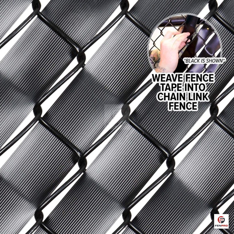 Fenpro Chain Link Fence Privacy Tape (Obsidian Black)