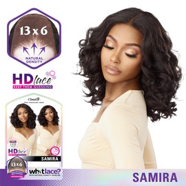 Sensationnel Cloud 9 What Lace 13X6 Lace Frontal Wig - Samira (Color : 1 Jet Black)