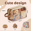 Yamobi Capybara Pencil Case, Capybara Stationery Set with Large Capacity,