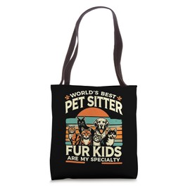 Best Pet Sitting Award Doggie Daycare Pet Owner Tote Bag