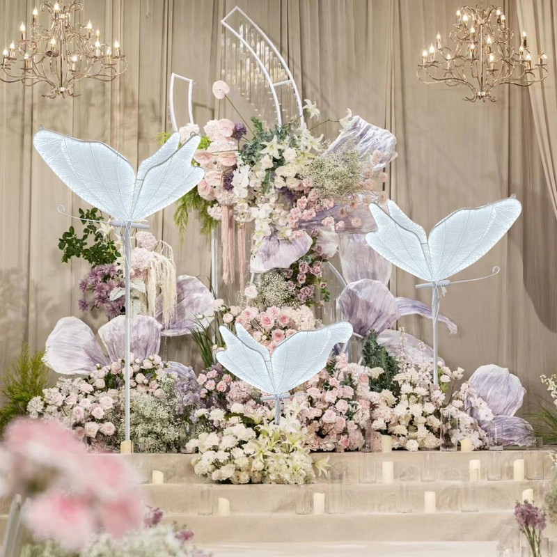 Wedding Butterfly Floor Lamp-Creative Butterfly Ceiling Lights Decoration, 23.6Inch Adjustable
