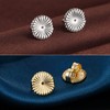 Earring Backs 18K White Gold Plated Sterling Silver Hypoallergenic Earring