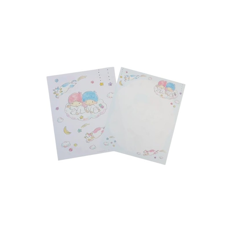 トコロコムギxサンリオキャラクターズ[レターセット]/キキ＆ララと夜空の流れ星にゃんこ サンリオ