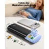 Vaydeer Metal 7 Day Pill Organiser, AM PM, Black