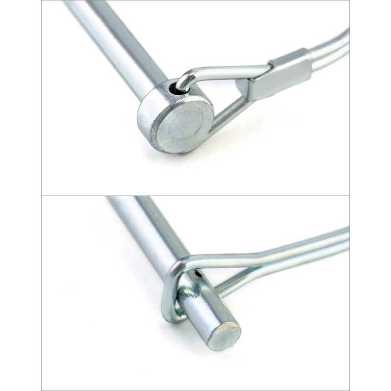 QWORK® 5 Pcs Folding D Shape Carbon Steel Folding Cotter