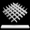 DUTWROY 30Pcs Adjustable Drawer Organizer, White Plastic DIY Grid Drawer