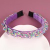 Gmmidea Candy Sprinkle Headbands for Girls Women Beaded Rhinestone Padded