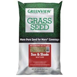 GreenView 2829338 Sun & Shade Mixture Fairway Formula Grass Seed, 20 lb