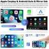 Hikity Car Stereo Single Din Wireless CarPlay Android Auto, 7
