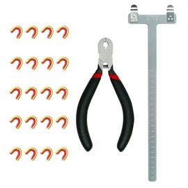 THREE ARCHERS Archery T Bow Square Set Bowstring Nocking Point Buckle Piler for Recurve Bow Hunting Bow (SLIVER)