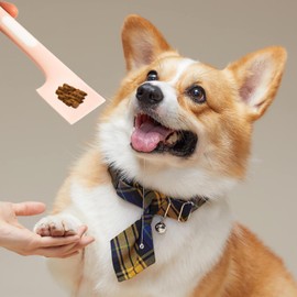 4pcs 6.3'' Cat Food Spoon for Wet Food 丨 Cat Spoons for Wet Food & Mixing Spoons Canned Scoop for Cat Dog, Pet Food Scoop for Dog/Cat & Mixing Spoons Cat Wet-Food-Spatula for Cat Food (Pink/Gray) ﻿