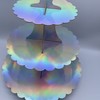 XIXIMENG 2 PACK Cardboard Cupcake Stand 3- Tier lace edge