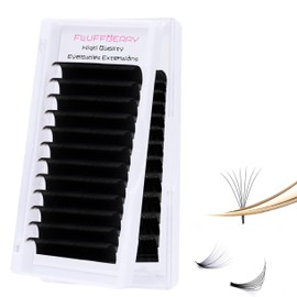 FLUFFBERRY Easy Fan Lashes Eyelash Extensions 0.03 0.05 0.07 Rapid Blooming C D DD Curl Volume Lash 8-20mm Length