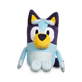 Bluey Jumbo Plush 40 cm Plush Toy Dog Colour Blue, As in the Children's Series, Soft and Cuddly to Hug and Accompany Your Children, Celebrity (BLY05000)
