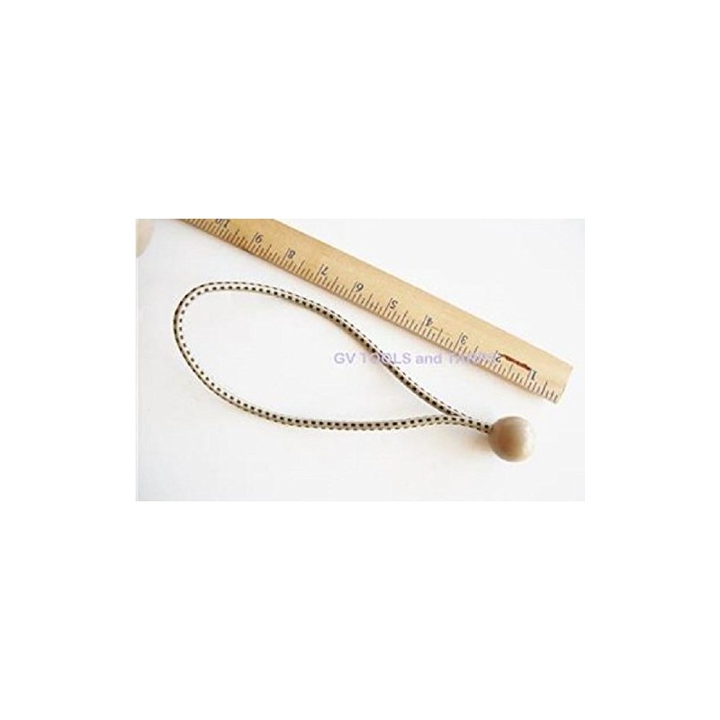 9" Heavy Duty Premium Tan Ball Bungee Bungees 25 pcs