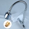 sourcing map 2 Pcs Shower Head Extension Arm 30mm Length