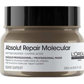 L'Oréal Professionnel Absolut Repair Molecular Mascarilla 250ml | Mascarilla reparadora intensiva para cabello muy dañado | 