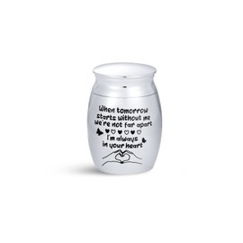 SBI Jewelry Small Urn for Ashes Adult Butterflies Women Mum Daughter Friend Love Beloved Family Dad Dog Cat Pet Cremation Adult Always In Your Heart