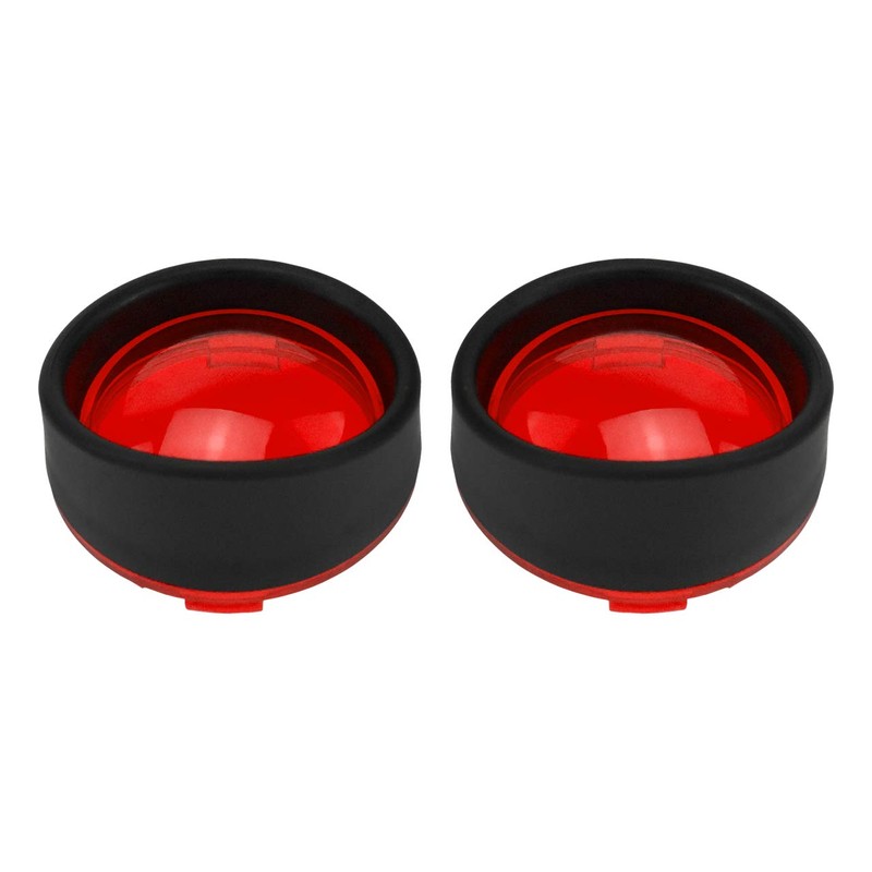 HDBUBALUS ABS Visor Style Turn Signal Lens Indicator Light Bezels