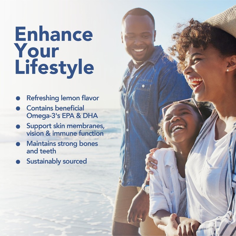 SOULSATION Icelandic Cod Liver Oil Liquid, Lemon (16oz) - Vitamins