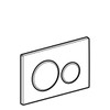 Geberit Sigma 20 115882141 Actuator Plate for 2 Flushes, Front