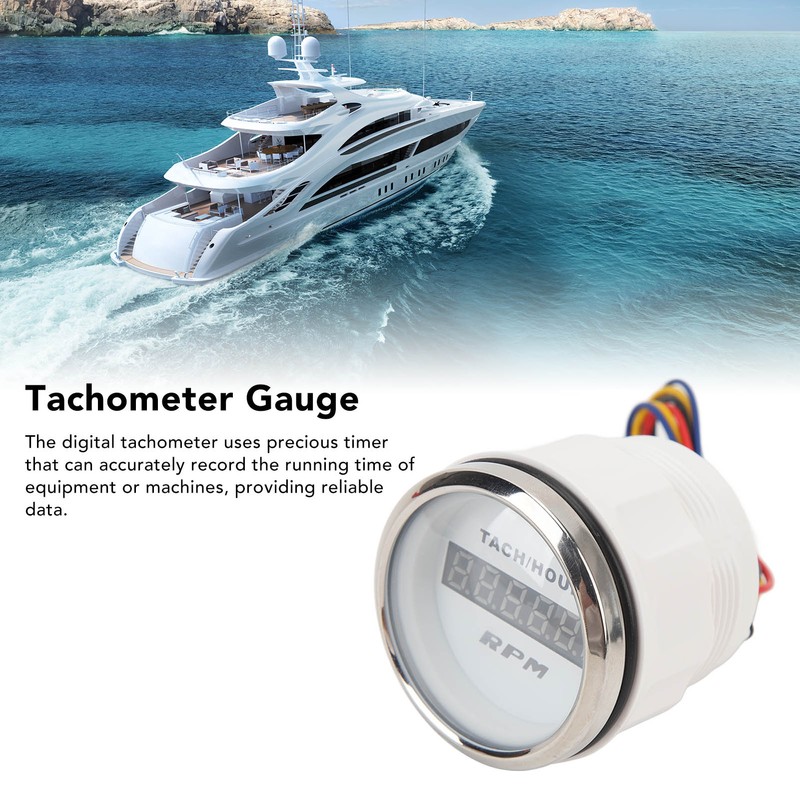 2in Digital Tachometer Accurate Digital Display Tacho Gauge for RV