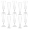 eMKay® Clear Plastic Champagne Flutes/Glasses 140ml - Pack 24 (Pack