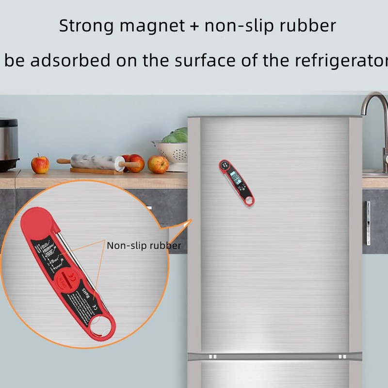 LCD Meat Thermometer Waterproof Digital Instant Read Meat Thermometer for