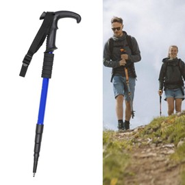 TOPFROP Regulable Aluminum Hiking Stick Portables Ergonomic Bents Handle Trekking Poles for Hiking and Outdoor